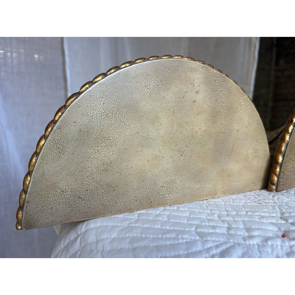 2 Maitland-Smith Gold Leaf Wall Shelves Corbels Sconce Acanthus Leaf Indonesia